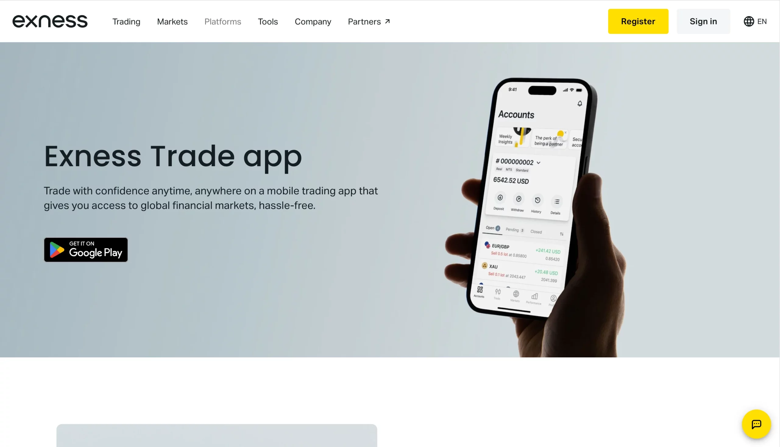 Enxess Mobile Trade App